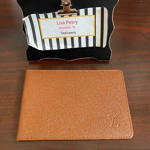 ♥️SOLD♥️ Vintage LV Card Case Kenyan Fawn Leather